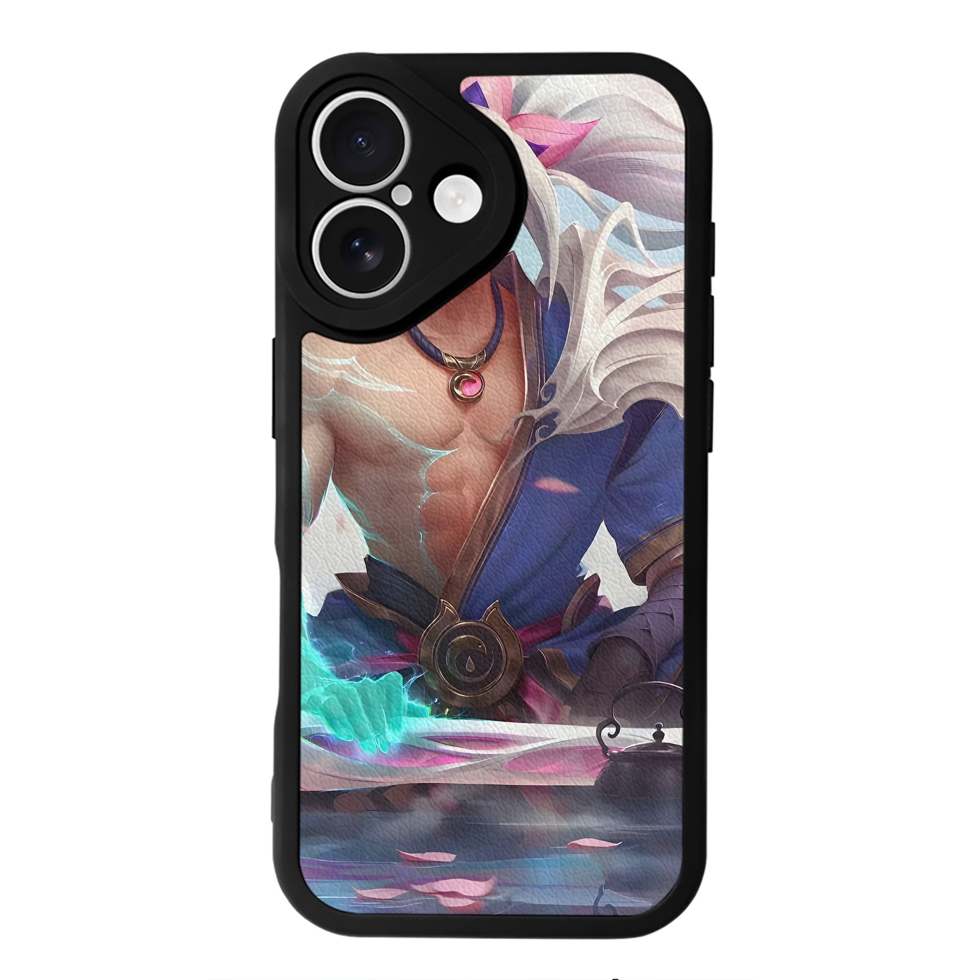 （画像用） リーグ・オブ・レジェンド League of Legends LOL 【iPhone 16シリーズ対応】シリコンスマホケース（レザー調） 材質：シリコン